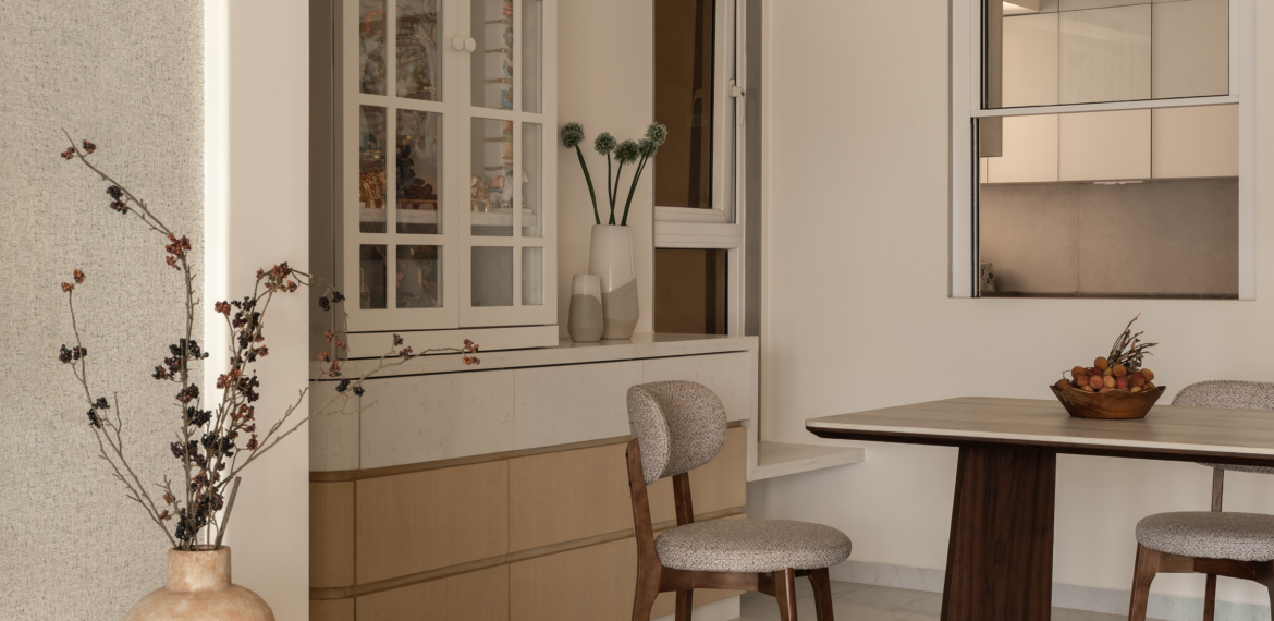 Warm dining space from House of Intervals